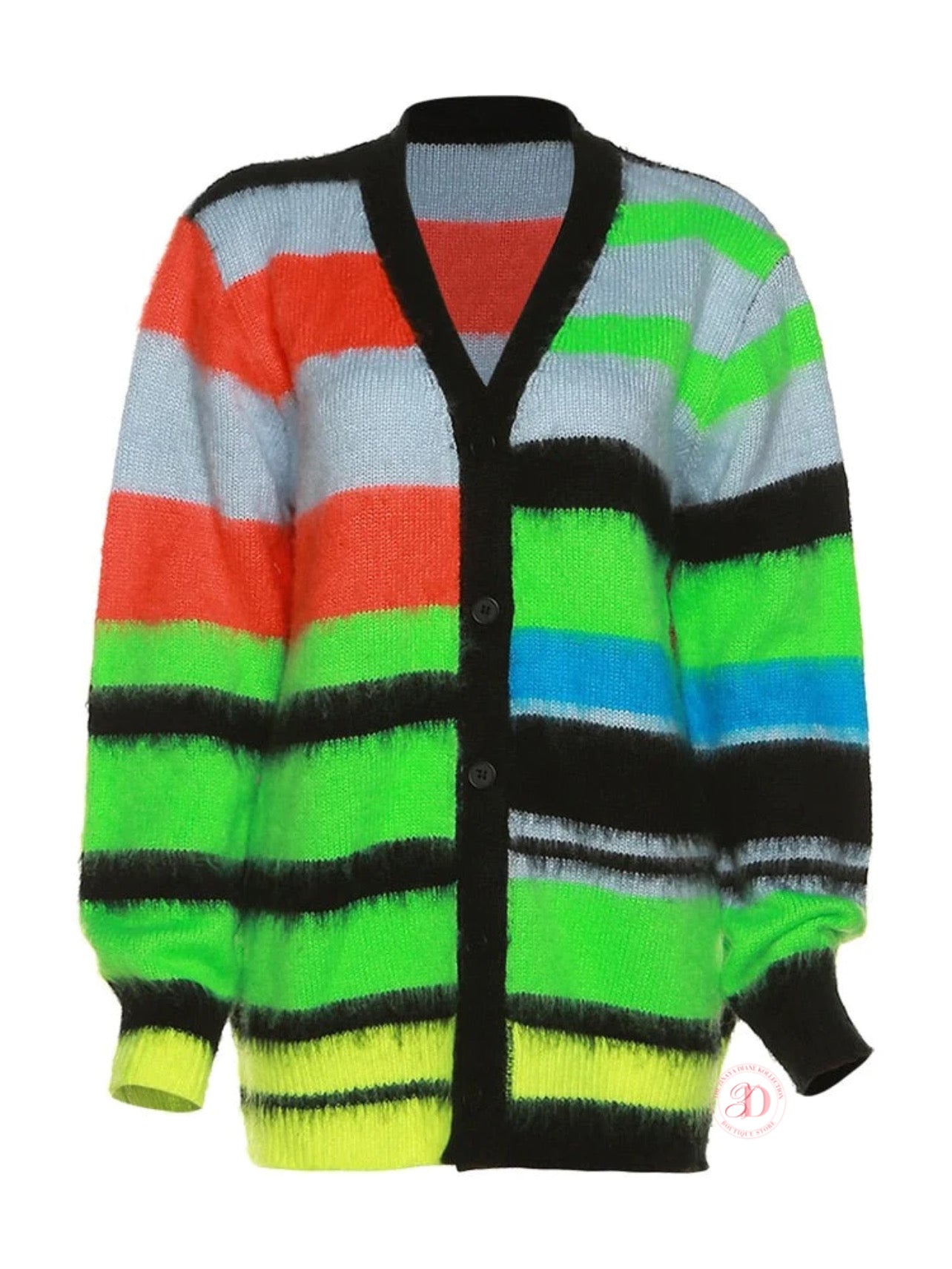 Color Block Cardigan